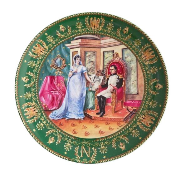 Set of 4 Plates, De Limoges Napoleon De Boulme Porcelain Collector Plates France - Picture 3 of 9